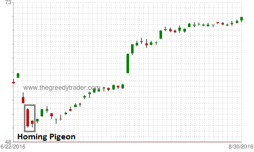 Bullish Homing Pigeon Candlestick Pattern